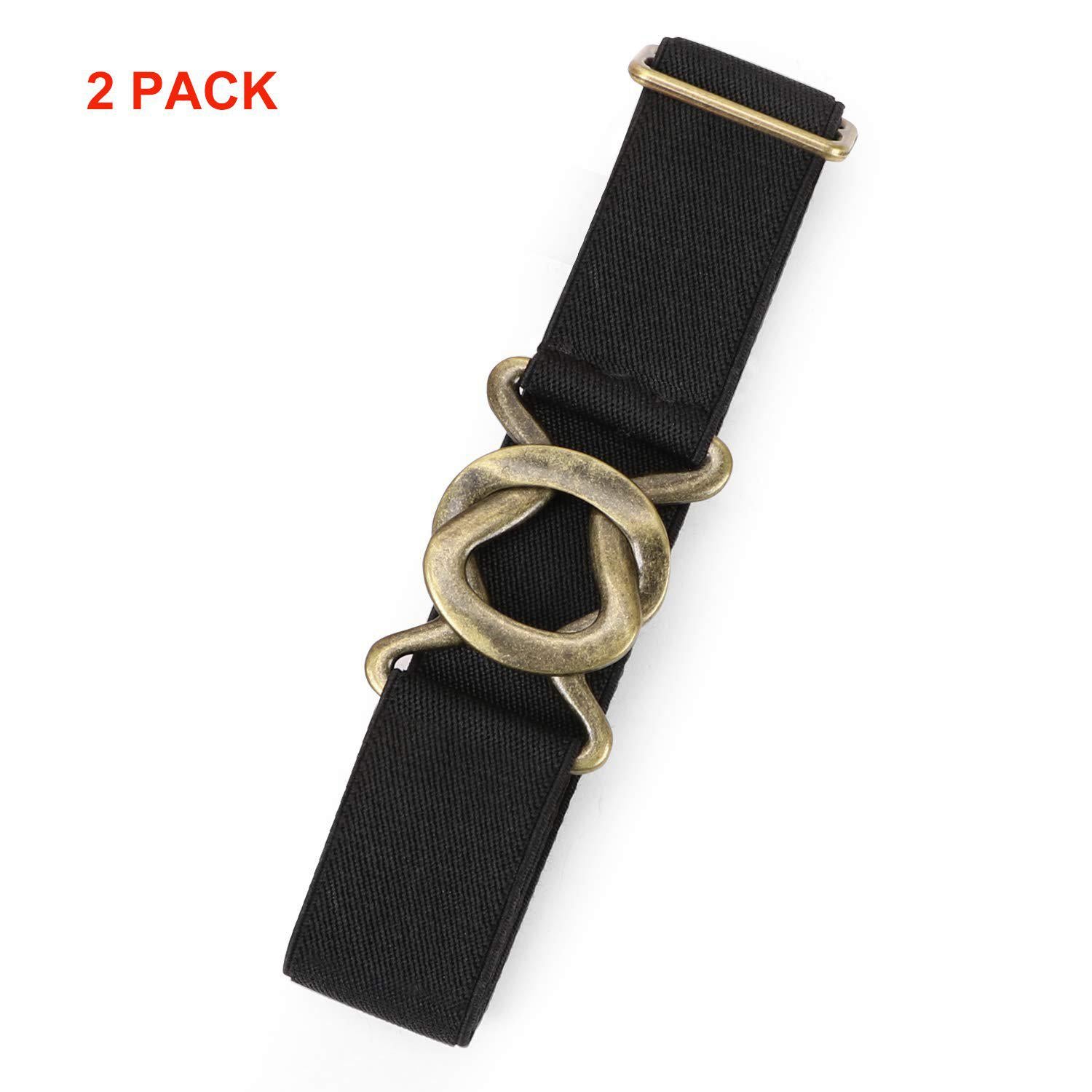 Womens Invisible Belt Comfortable Elastic Adjustable No Show Web Belt Metal Buckle Belt For Men By JASGOOD