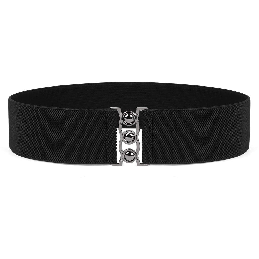 JASGOOD Vintage Wide Elastic Waist Belt Waistband Dress Stretchy Cinch Belt For Women 1.8 Inch Wide 