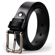 Women Leather Belt Black Waist Belt for Jeans Pants Dresses Plus Size 