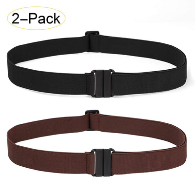 Buy JASGOOD Buckleless Belt Women No Buckle Elastic Belt for Jeans Pants No  Show Stretch Belt for Men, A-black+white+brown+coffee, Suit for waist size  22-26 at