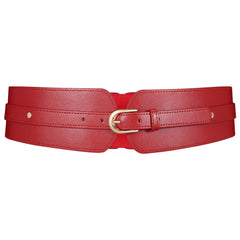 JASGOOD Women's Belt PU Leather High Waist Belts Gold Buckle Skinny Stretchy Belt - JASGOOD OFFICIAL