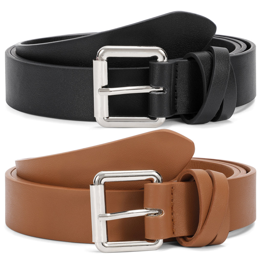 JASGOOD Women Leather Belt for Jeans Pants,Fashion PU leather Belt with Alloy Buckle - JASGOOD OFFICIAL