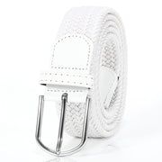 Braided Elastic Belt for Men Women Junior-Woven Canvas Stretch Belts