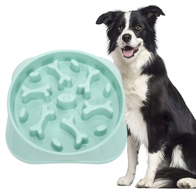 Dog Feeder Slow Eating Bowl for Raised Pet Feeders JASGOOD Maze Food Water