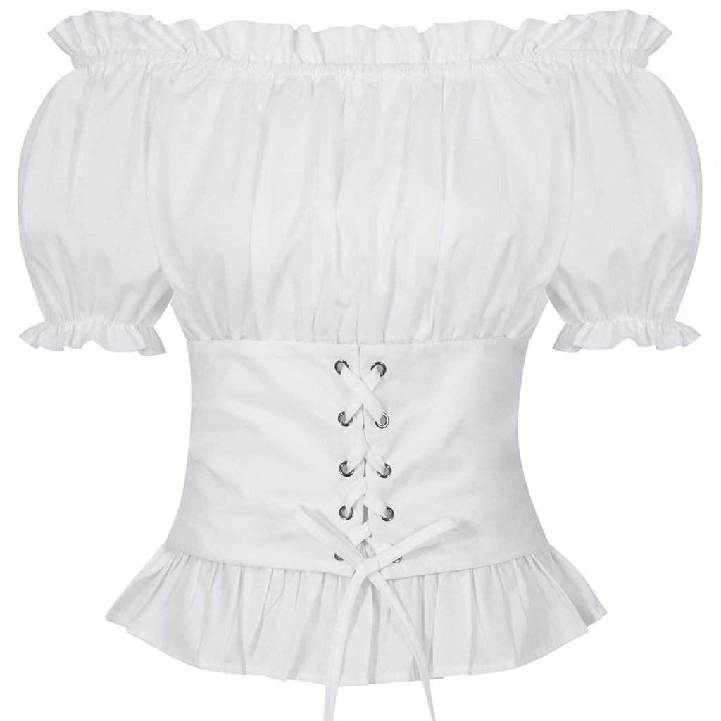 Women Clothes Halloween Cosplay  Renaissance Shirt