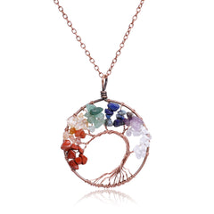 Tree of Life Necklace with Copper/Silver Chain 
