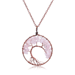 Tree of Life Necklace with Copper/Silver Chain 