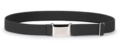 Kids Toddler Belt Made in USA Elastic Adjustable Stretch Boys Belts With Silver Square Buckle 