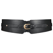 JASGOOD Women's Belt PU Leather High Waist Belts Gold Buckle Skinny Stretchy Belt - JASGOOD OFFICIAL