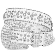 Kids Fashion Rhinestone Shiny Crystal Studded Leather Belts