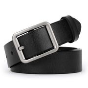 Women Leather Belt for Jeans Pants Plus Size Casual Ladies Belt with Alloy Square Buckle By JASGOOD 