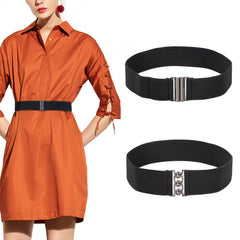Vintage Wide Elastic Waist Belt Waistband Dress Stretchy Cinch Belt For Women 1.8 Inch Wide by JASGOOD 