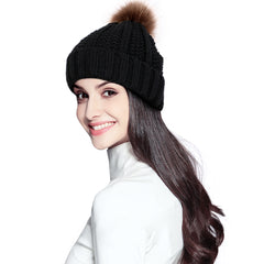 SUOSDEY Womens Trendy Winter Knit Beanie Hat Warm and Soft Skull Ski Cap for Women 