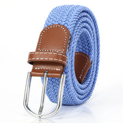 Braided Elastic Belt for Men Women Junior-Woven Canvas Stretch Belts