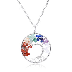 Tree of Life Necklace with Copper/Silver Chain 