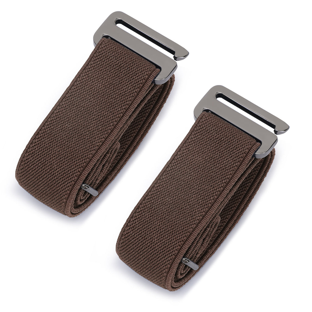 Men Women 2 Pack Elastic Invisible Belts No Buckle Stretch Belt for Jeans