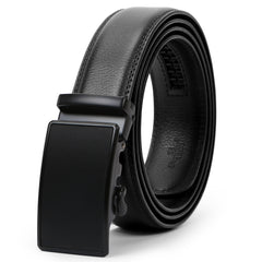 Men's Leather Ratchet Dress Belt with Automatic Buckle in Gift Box by JASGOOD 