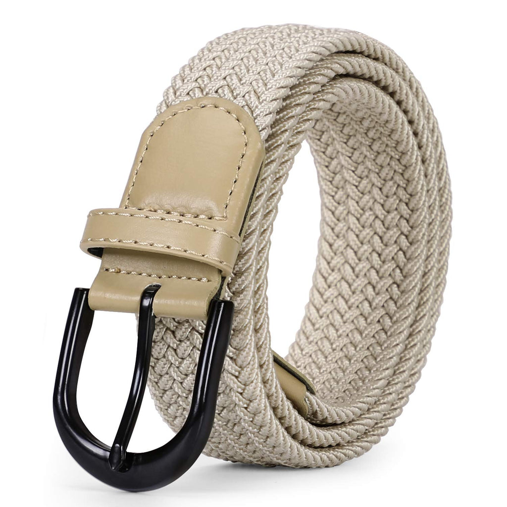 Braided Canvas Stretch Belt Elastic Casual Belt for Men, Women and Junior 1.3 Inches Wide - JASGOOD OFFICIAL