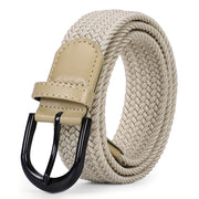 Braided Canvas Stretch Belt Elastic Casual Belt for Men, Women and Junior 1.3 Inches Wide - JASGOOD OFFICIAL