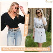 JASGOOD Fashion Rhinestones Belt - JASGOOD OFFICIAL