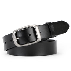 Women Leather Belt for Jeans Pants Ladies Dresses Belt Alloy Metal Buckle Belt for Women By JASGOOD 