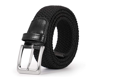 Braided Elastic Belt for Men Women Junior-Woven Canvas Stretch Belts by JASGOOD 