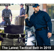 JASGOOD Multifunctional tactical belt with magnetic quick release buckle, men's military belt-nylon rigging belt 