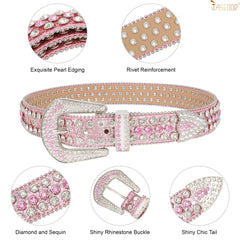 JASGOOD Fashion Rhinestones Belt - JASGOOD OFFICIAL