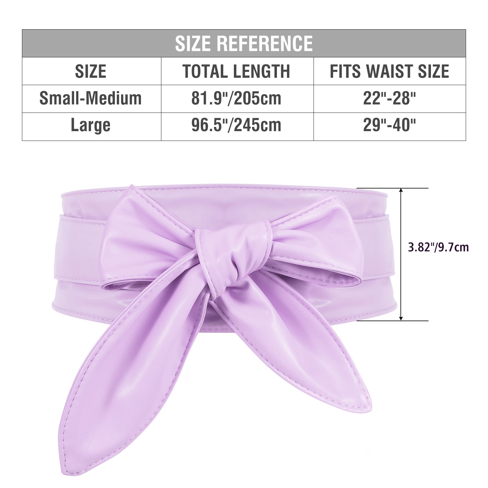 Women Dress Belt for Wedding Party Long Sash Bridal Waist Belts for Special Occasion 3.74'' Wide - JASGOOD OFFICIAL