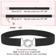 JASGOOD Invisible Belt Comfortable Elastic Adjustable No Show Web Belt