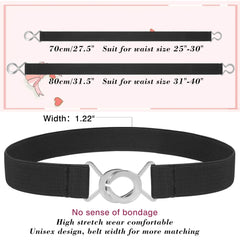 JASGOOD Invisible Belt Comfortable Elastic Adjustable No Show Web Belt