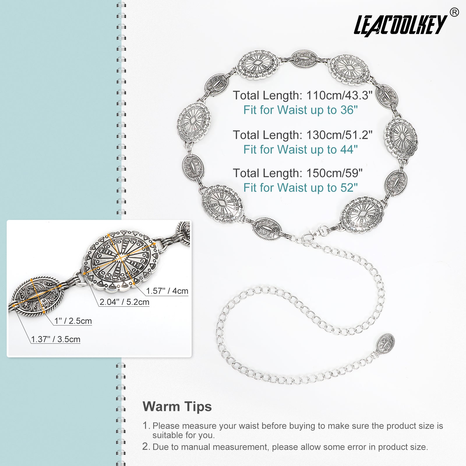 JASGOOD Ladies Rhinestone Fashion Waistband Chain Belt Wasit Belt - JASGOOD OFFICIAL