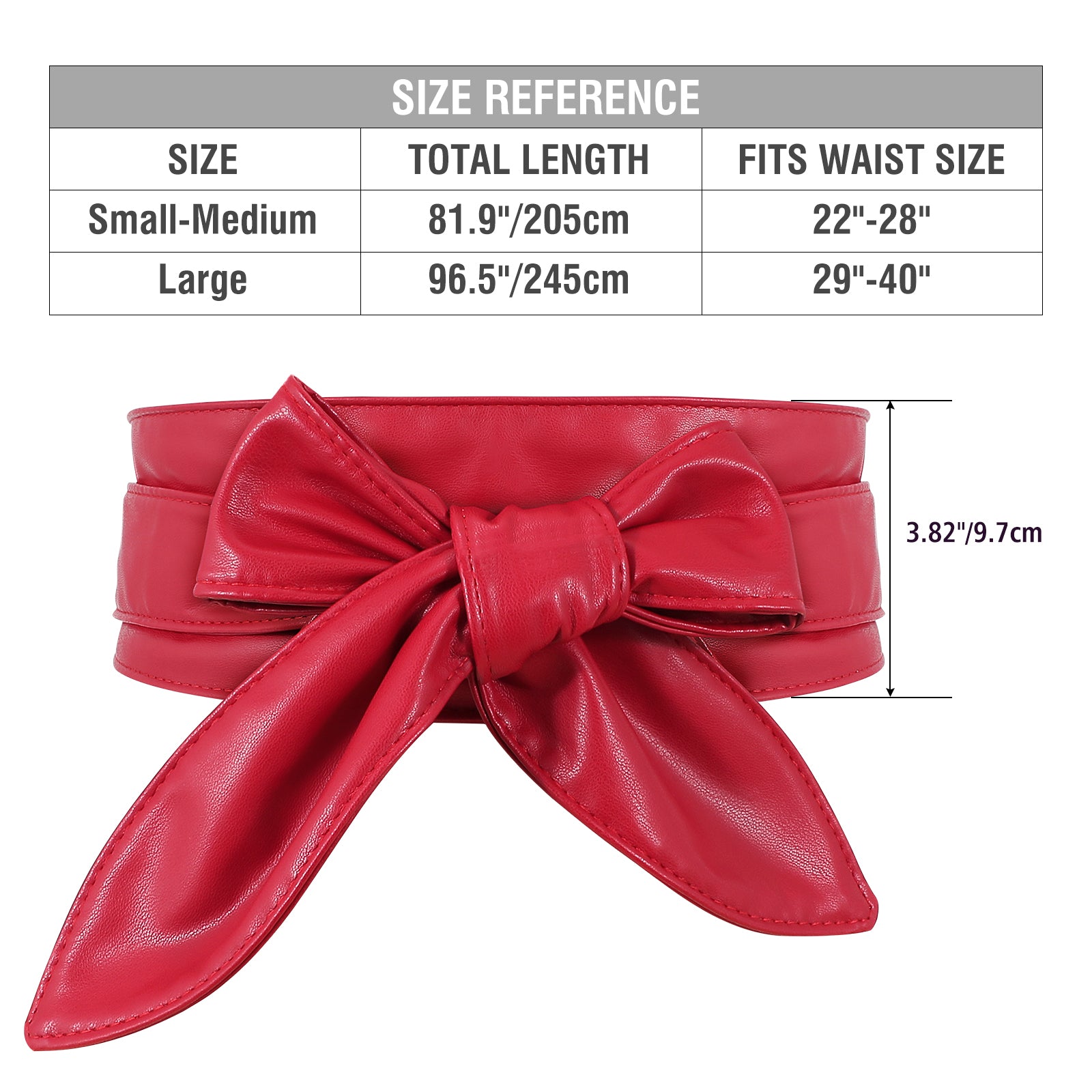 Women Dress Belt for Wedding Party Long Sash Bridal Waist Belts for Special Occasion 3.74'' Wide - JASGOOD OFFICIAL