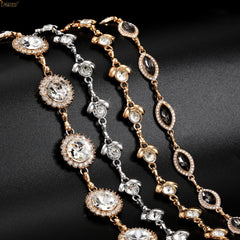 JASGOOD Halloween Ladies Rhinestone Chain Belt Heart Crystal Wasit Belt - JASGOOD OFFICIAL