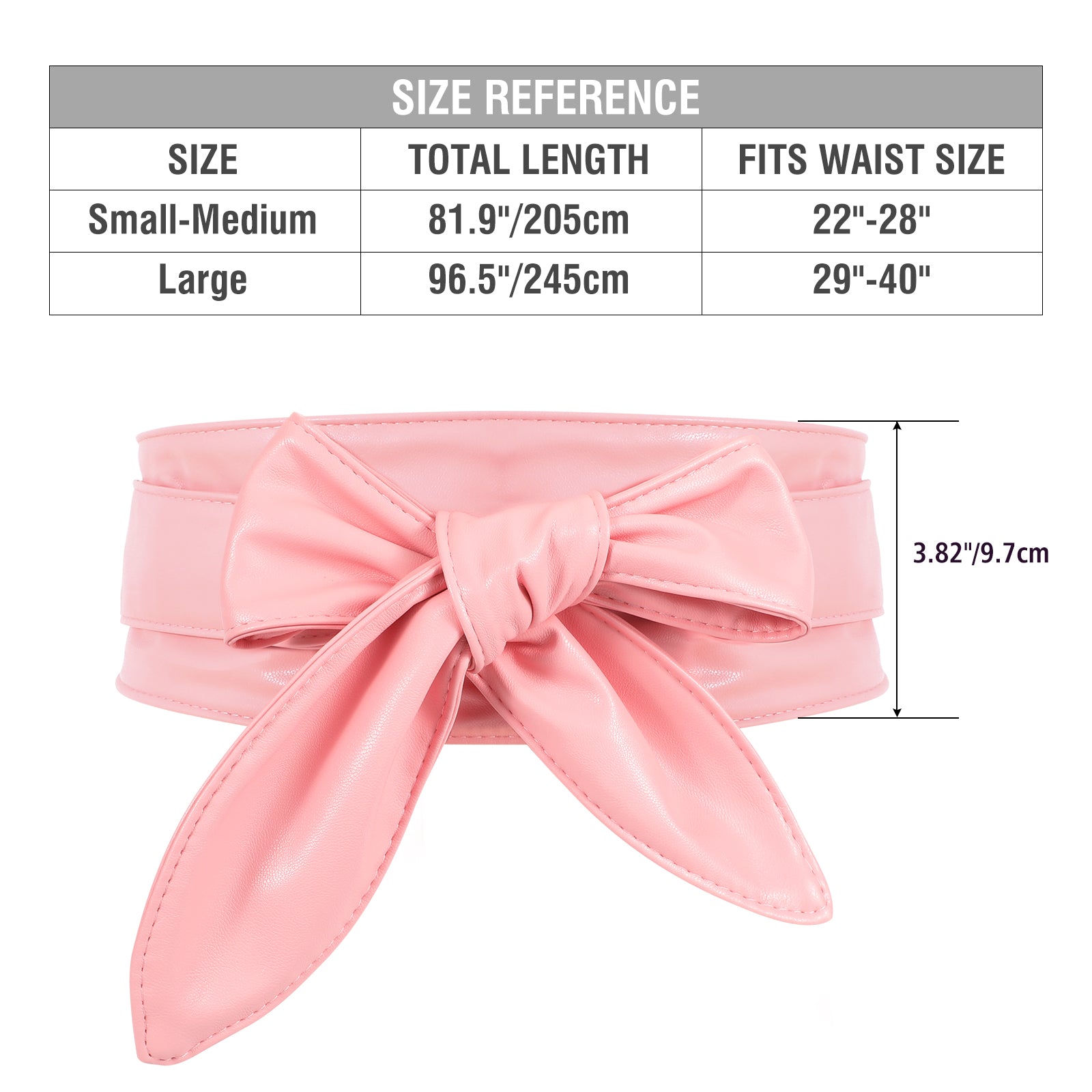 Women Dress Belt for Wedding Party Long Sash Bridal Waist Belts for Special Occasion 3.74'' Wide - JASGOOD OFFICIAL