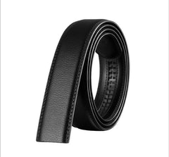 JASGOOD Leather Ratchet Dress Belt for Men Perfect Fit Waist Size up to 50 inches 1.2inch Wide Strap Without Buckle 