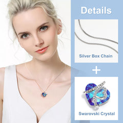 JASGOOD Heart Necklace for Women 925 Sterling Sliver Heart Jewelry I Love You Forever - JASGOOD OFFICIAL