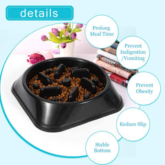 Dog Feeder Slow Eating Pet Bowl Eco-friendly Durable Non-Toxic Preventing Choking Healthy Design Bowl For Dog Pet by JASGOOD - JASGOOD OFFICIAL