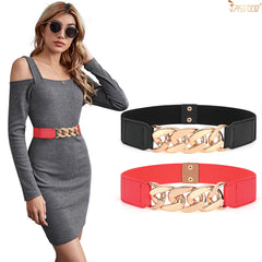 2Pack JASGOOD Women‘s Skinny Belt for Dresses Retro Stretch Chic Ladies Waist Belt - JASGOOD OFFICIAL