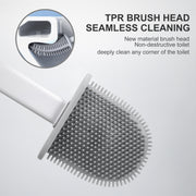 Revolutionary Silicone Flex Toilet Brush with Holder, Silicone Toilet Bowl Brush and Holder - JASGOOD OFFICIAL