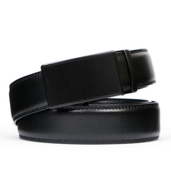 Men's Leather Ratchet Dress Belt with Automatic Buckle in Gift Box by JASGOOD 