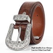 Women Leather Belt for Pants Dress Jeans Waist Belt with Brushed Alloy Buckle By JASGOOD