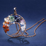 Tree of Life Necklace with Copper/Silver Chain 