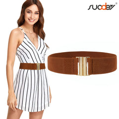 JASGOOD Women's Elastic Wide Dress Belt Retro Stretchy Waist Belt