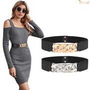 2Pack JASGOOD Women‘s Skinny Belt for Dresses Retro Stretch Chic Ladies Waist Belt - JASGOOD OFFICIAL