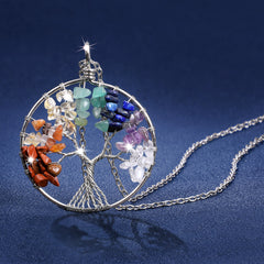 Tree of Life Necklace with Copper/Silver Chain 
