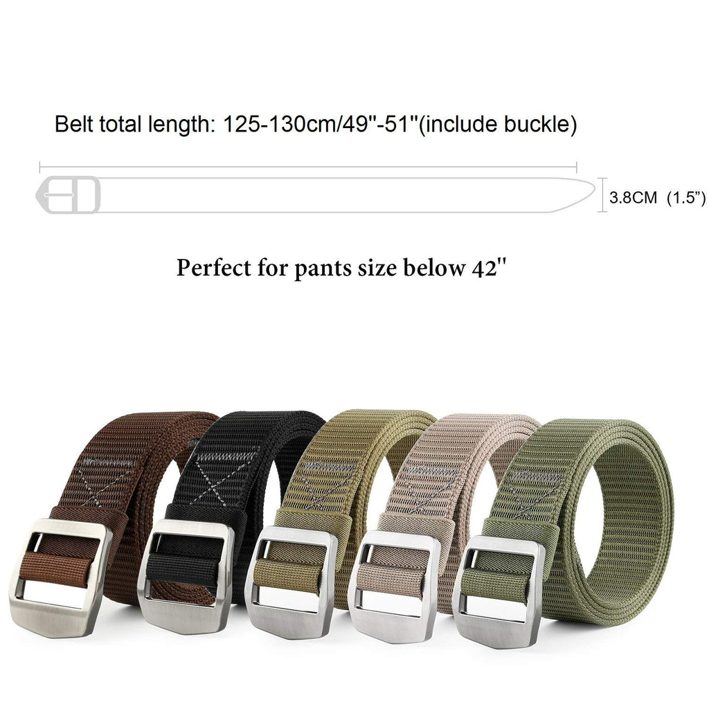 Tactical Heavy Duty Reinforced Nylon Belt for Men Adjustable Military Webbing Belt Strap with Metal Buckle by JASGOOD 