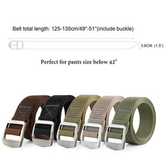 Tactical Heavy Duty Reinforced Nylon Belt for Men Adjustable Military Webbing Belt Strap with Metal Buckle by JASGOOD 
