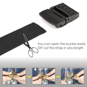 Men's Elastic Stretch Belt, JASGOOD Outdoor Plastic Belt with Removable Buckle Hiking Belt 38mm 