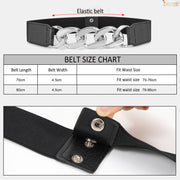 2Pack JASGOOD Women‘s Skinny Belt for Dresses Retro Stretch Chic Ladies Waist Belt - JASGOOD OFFICIAL
